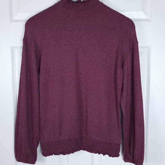 NWT A New Day Burgundy Long Sleeve Top - Picture 4 of 8